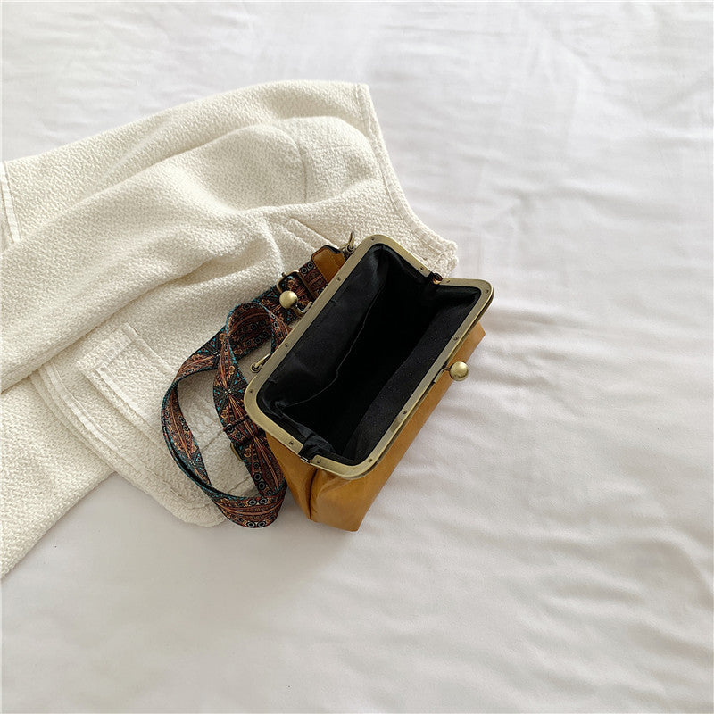 Femme Vintage-inspirerede Kiss Lock Clutch-taske Stilla
