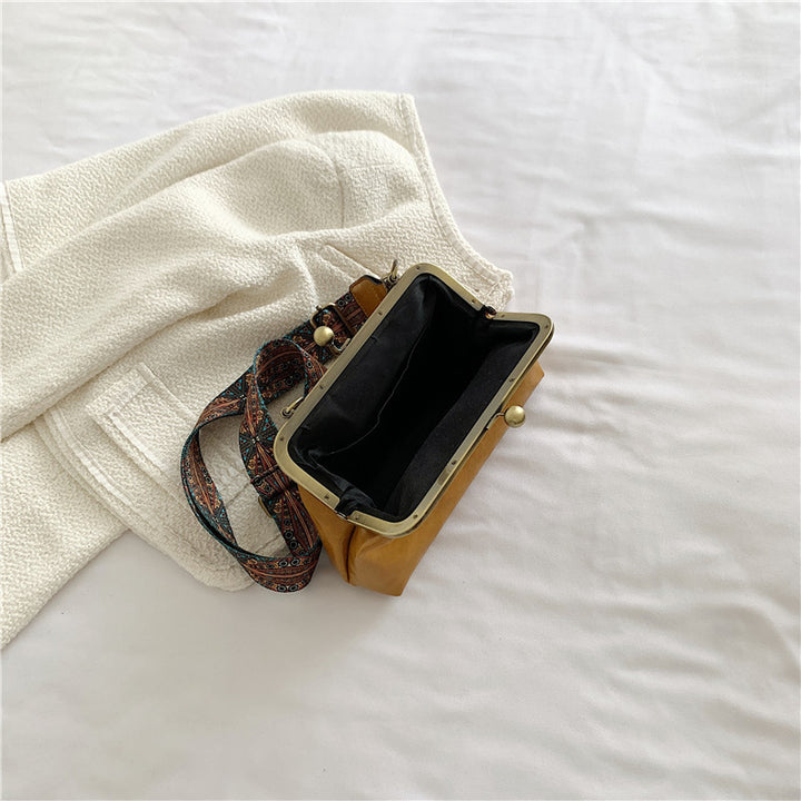 Femme Vintage-inspirerede Kiss Lock Clutch-taske Stilla