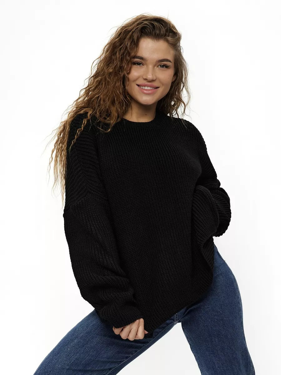 Dame Oversized Striktrøje Stilla