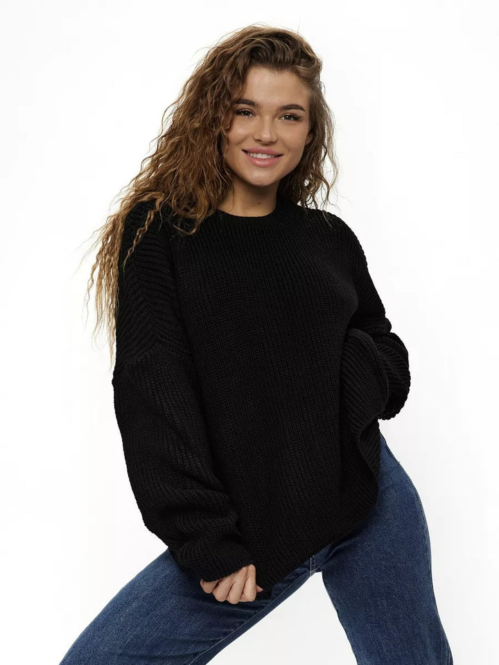 Dame Oversized Striktrøje Stilla