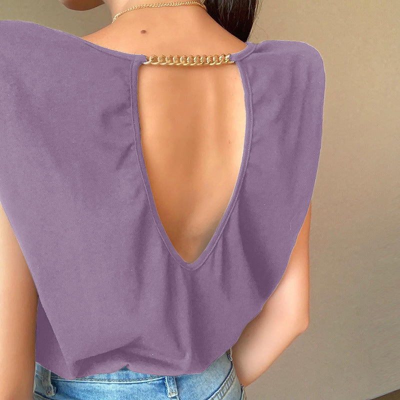 Damer Fashion Top med skulderfri design og trendy snit Stilla