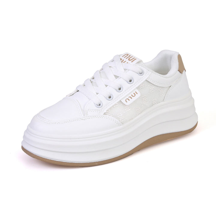 Damer platform-sneakers med åndbar overfladestruktur og ergonomisk dæmpning Stilla