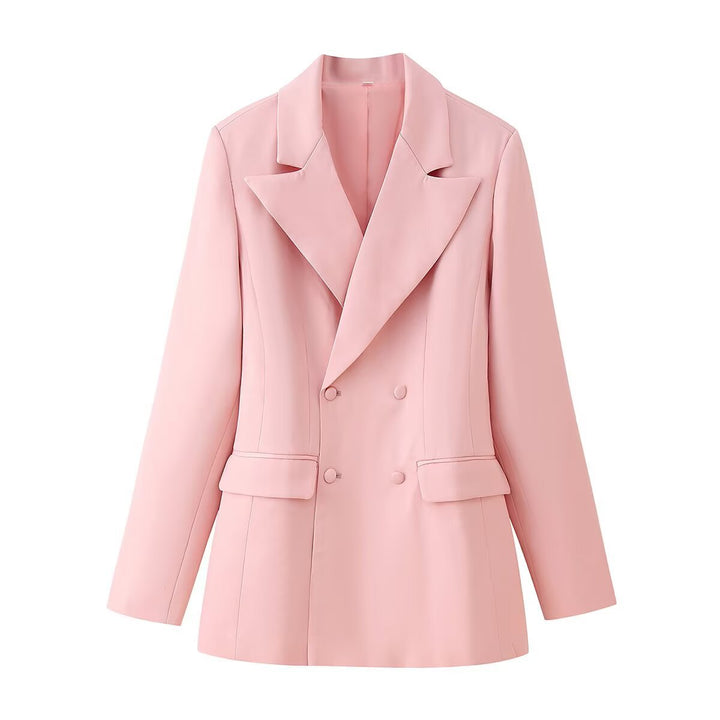 Femme Måltilpasset Dobbeltknap Blazer Stilla 1750151942