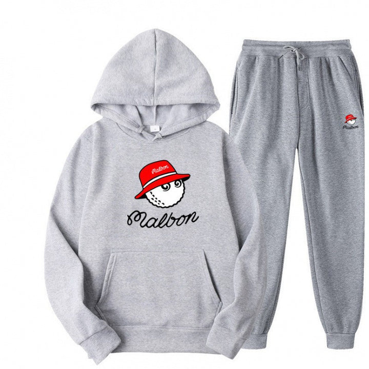 Kvinders fritids hoodie sæt med legende grafisk design og praktiske lommer Skovae