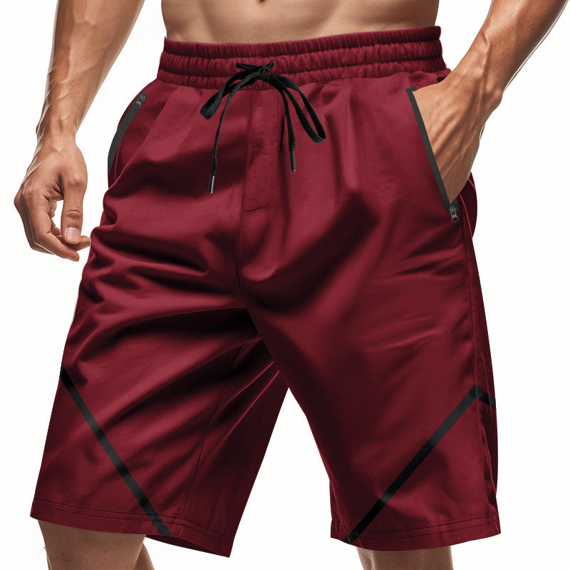 Herrer Sportlige Løber-shorts med sidelommer og elastisk talje Stilla