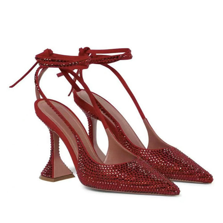 Femme Glamorous med rhinsten besatte højhælede pumps Stilla