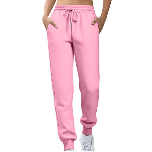 Kvinder afslappede fit sweatpants med elastisk talje og sidelommer Skovae