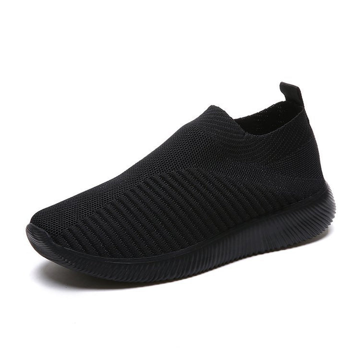 Dame åndbare Slip-On sneakers med elastisk overdel og skridsikker sål Stilla