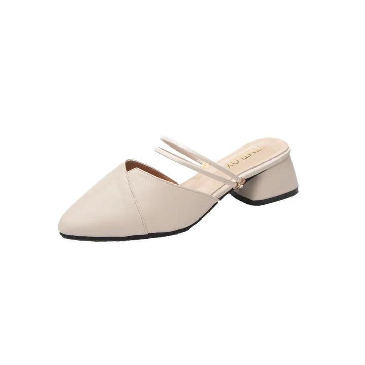 Dame Slingback-pumper med modet snit og elegant blokhæl Stilla
