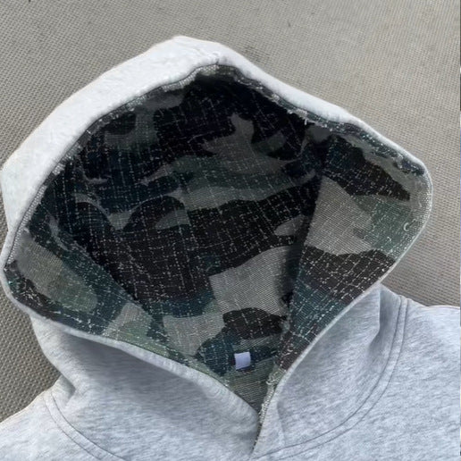 Kvinders hættejakke med camoufleret foer indeni Stilla