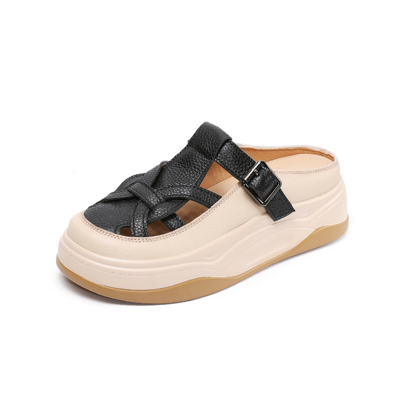 Femme Chunky Slide Sandaler med elegant krydsrem-design Stilla