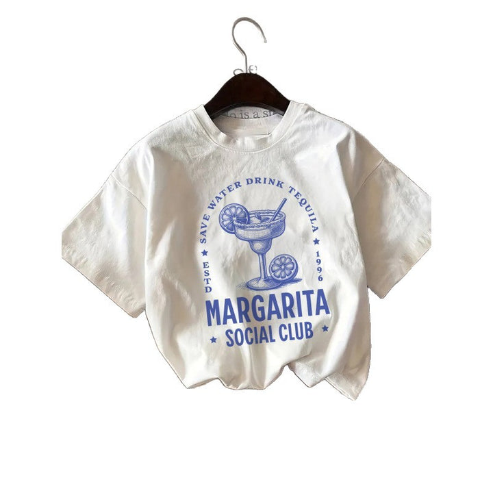 Dame T-shirt med kreativt Margarita-design og afslappet pasform Stilla