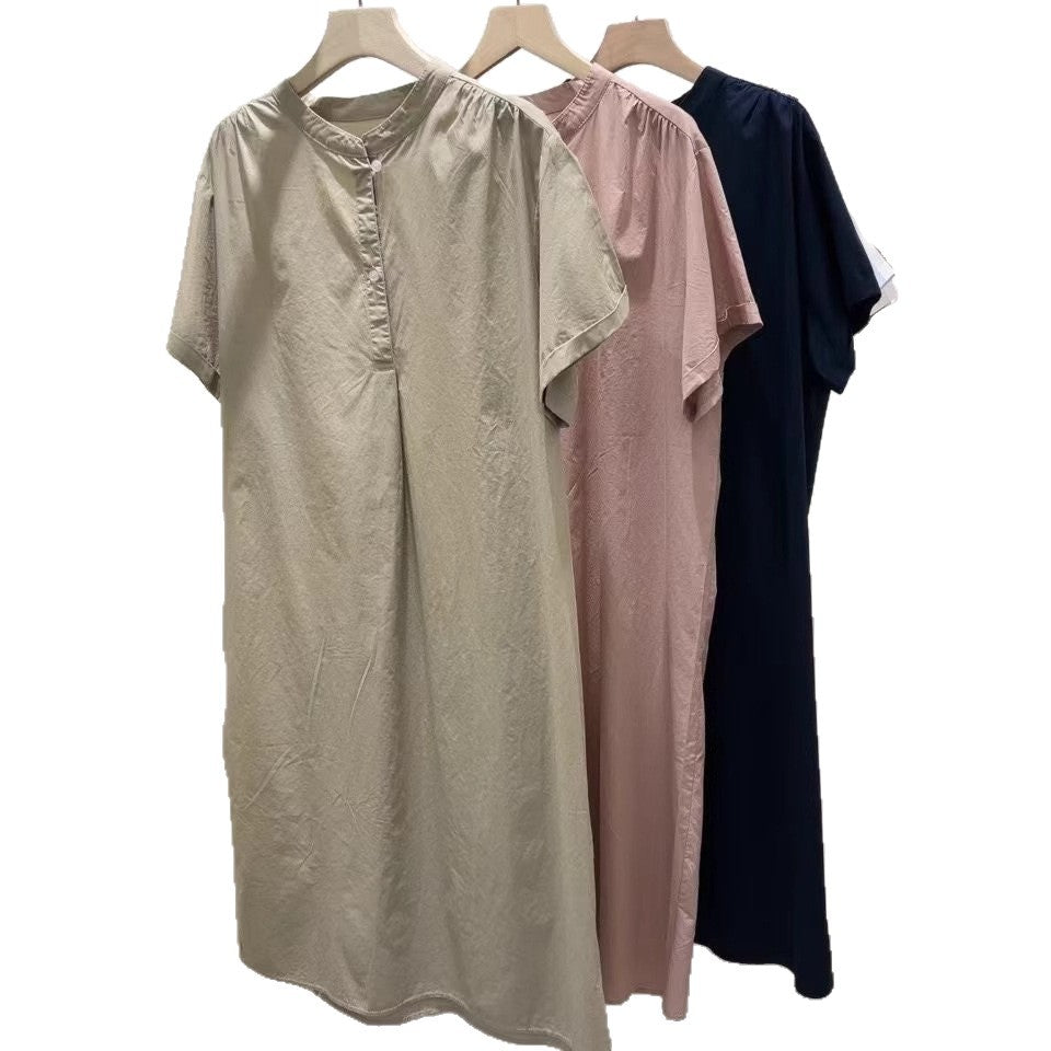 Dame Oversized Knap-Down Skjortekjole Stilla