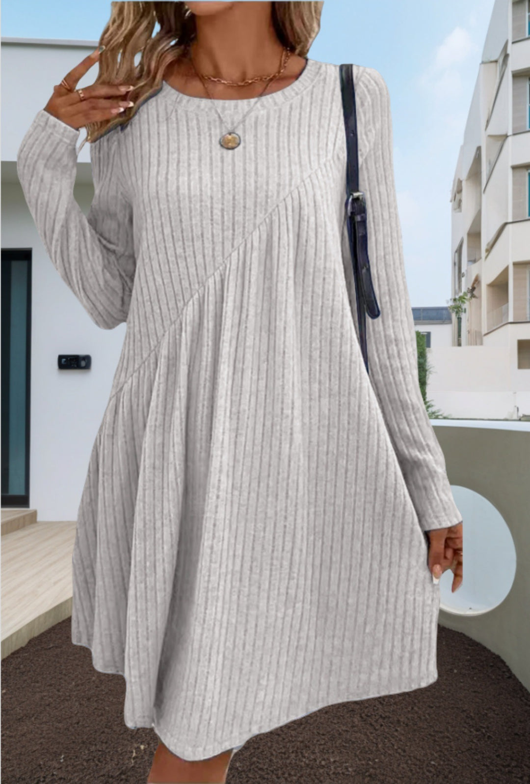 Dame afslappet Longshirt-kjole Stilla