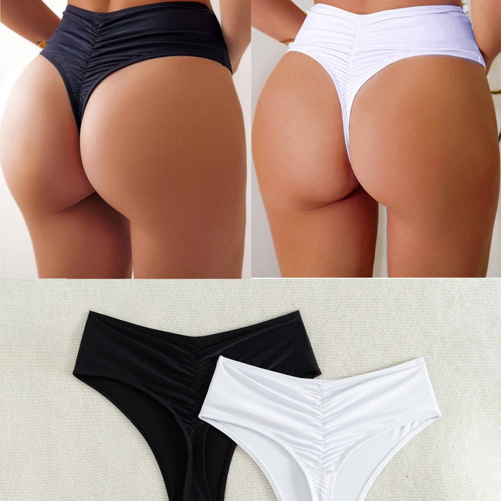 Damer Højskåret Bikini med sidebindebånd Skovae