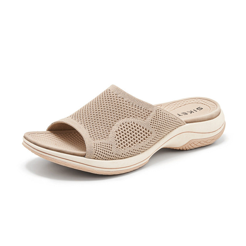 Dame Komfort-sandaler med åndbare netindsatser og polstret sål Stilla