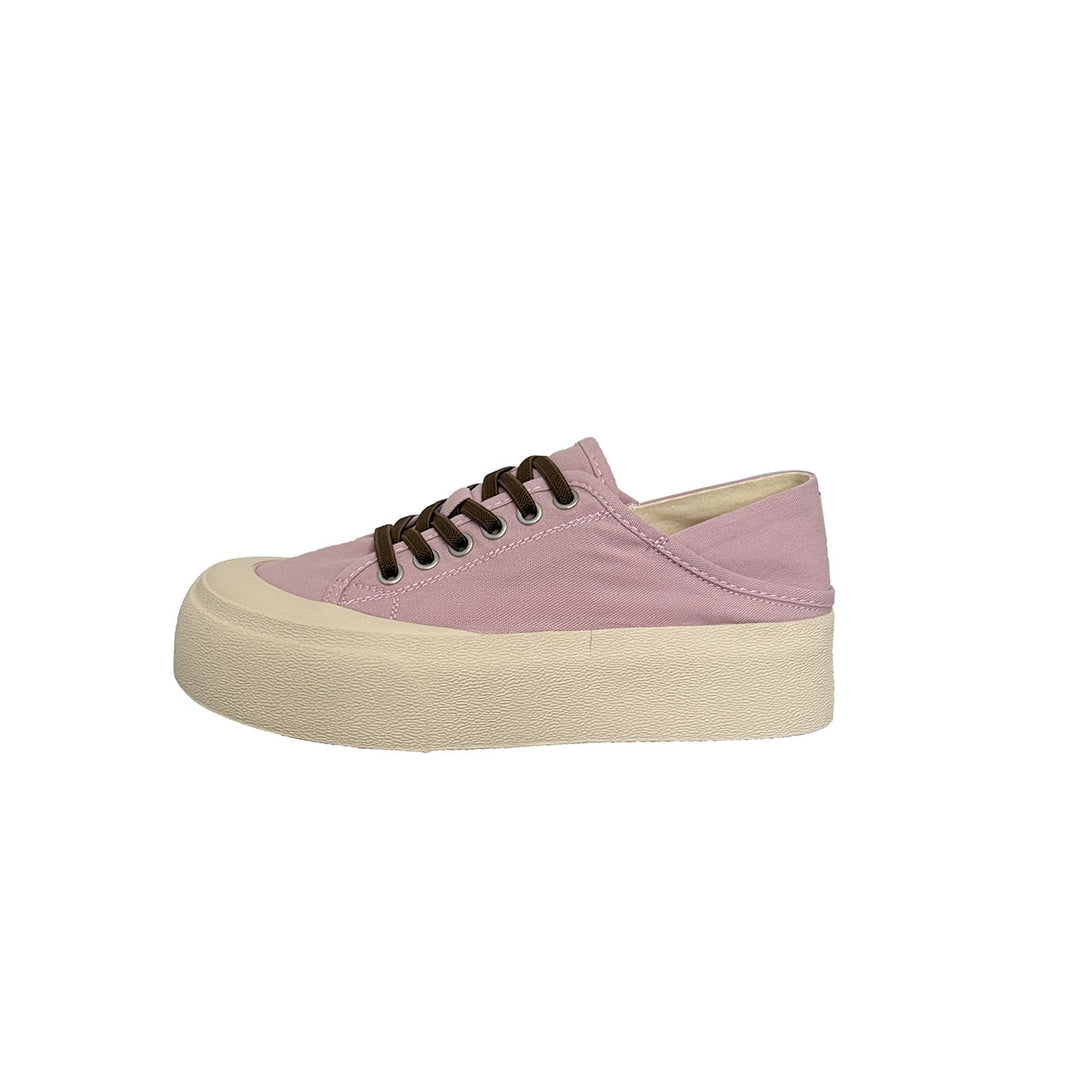 Kvinder Fritid Lærred Platform Sneakers Stilla