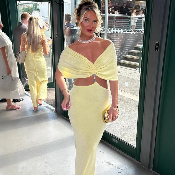 Dame top med elegant drapering Stilla