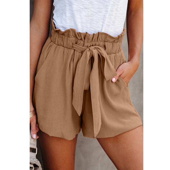 Dame Høj Talje Sløjfe-Front Shorts Stilla