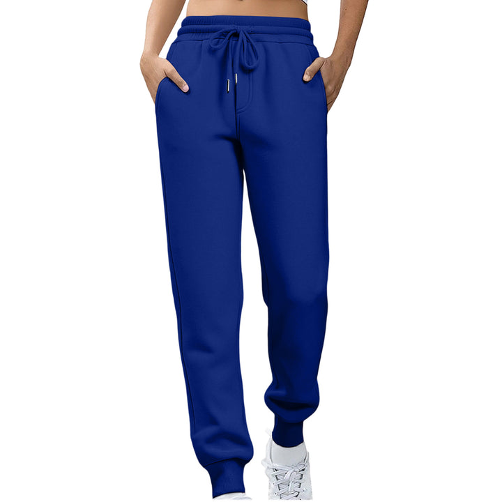 Kvinder afslappede fit sweatpants med elastisk talje og sidelommer Skovae