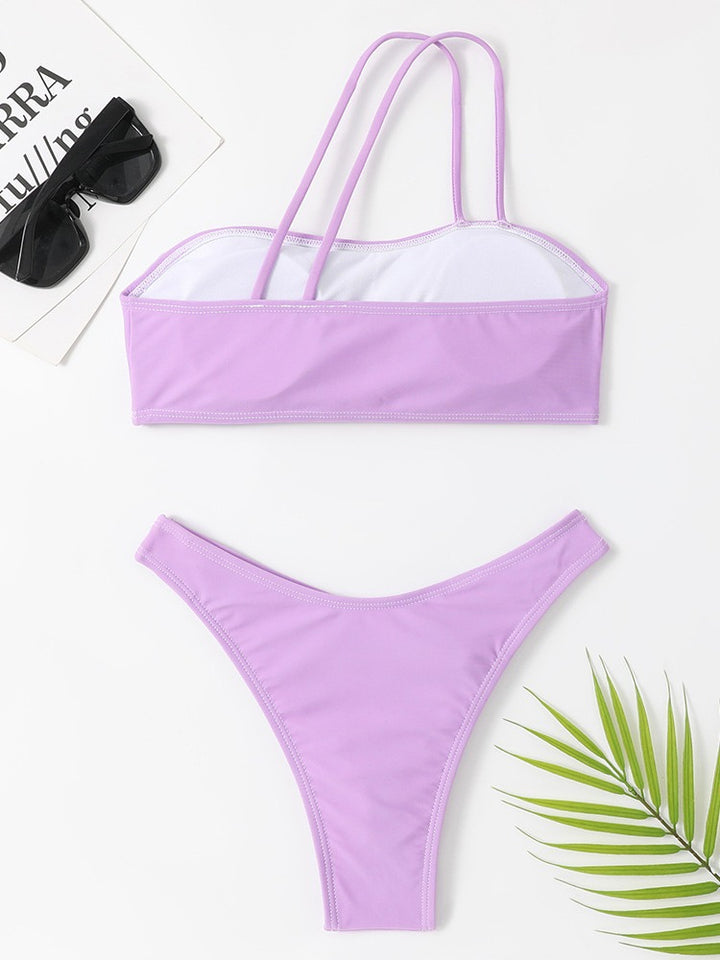 Dame Bandeau bikini-sæt med stropper Stilla