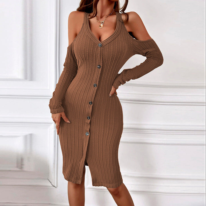 Stilla | Strikkekjole Strikk Bodycon Kjole Mini Nederdel