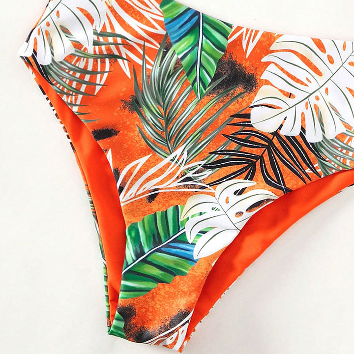Dame Bikini-sæt med bandeau top og højskårede bukser Stilla