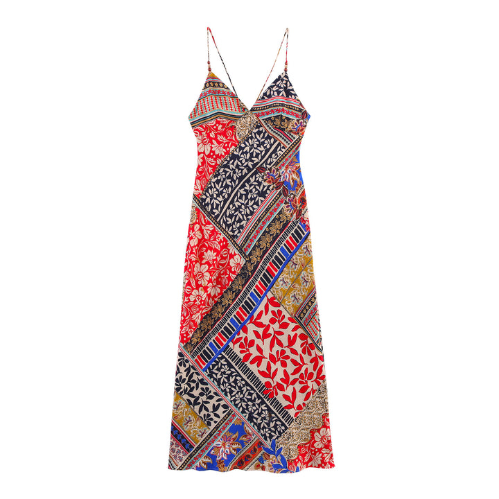 Femme Bohemian Wrap Maxi Kjole Stilla