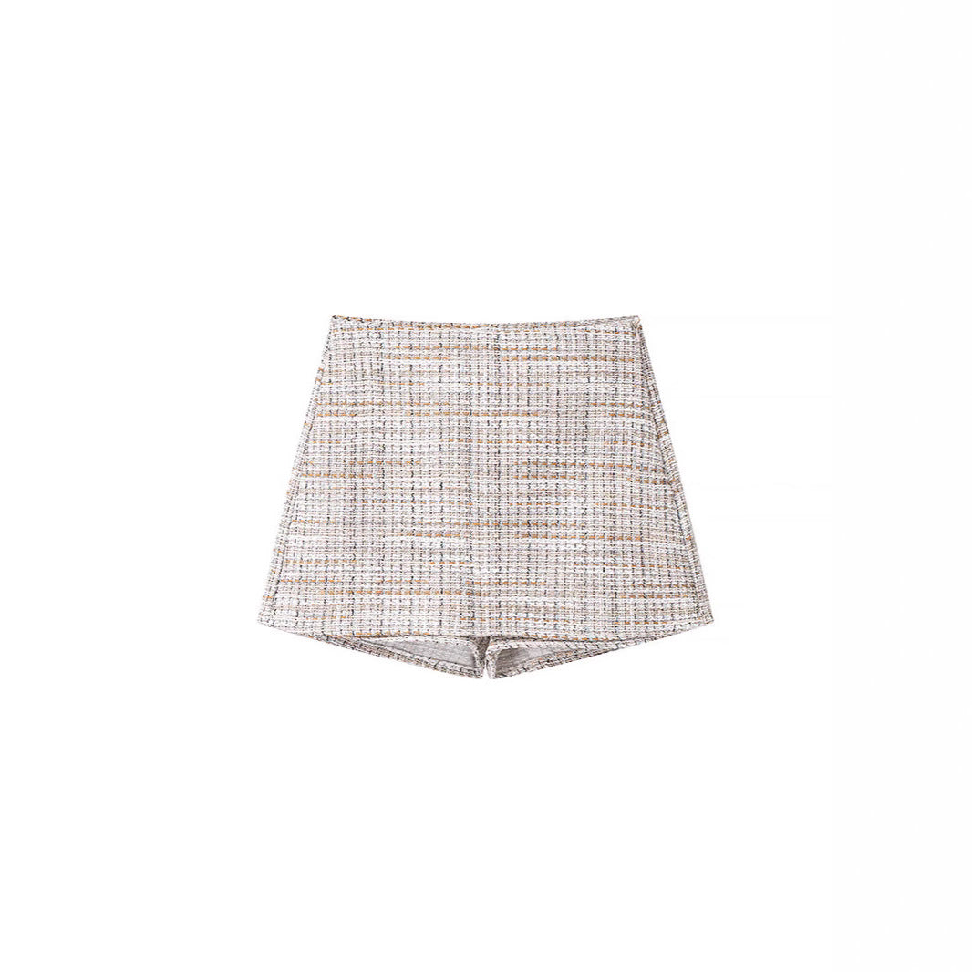 Dame Tweed Blazer-sæt med dobbelt knaplukning og elegant pasform Stilla