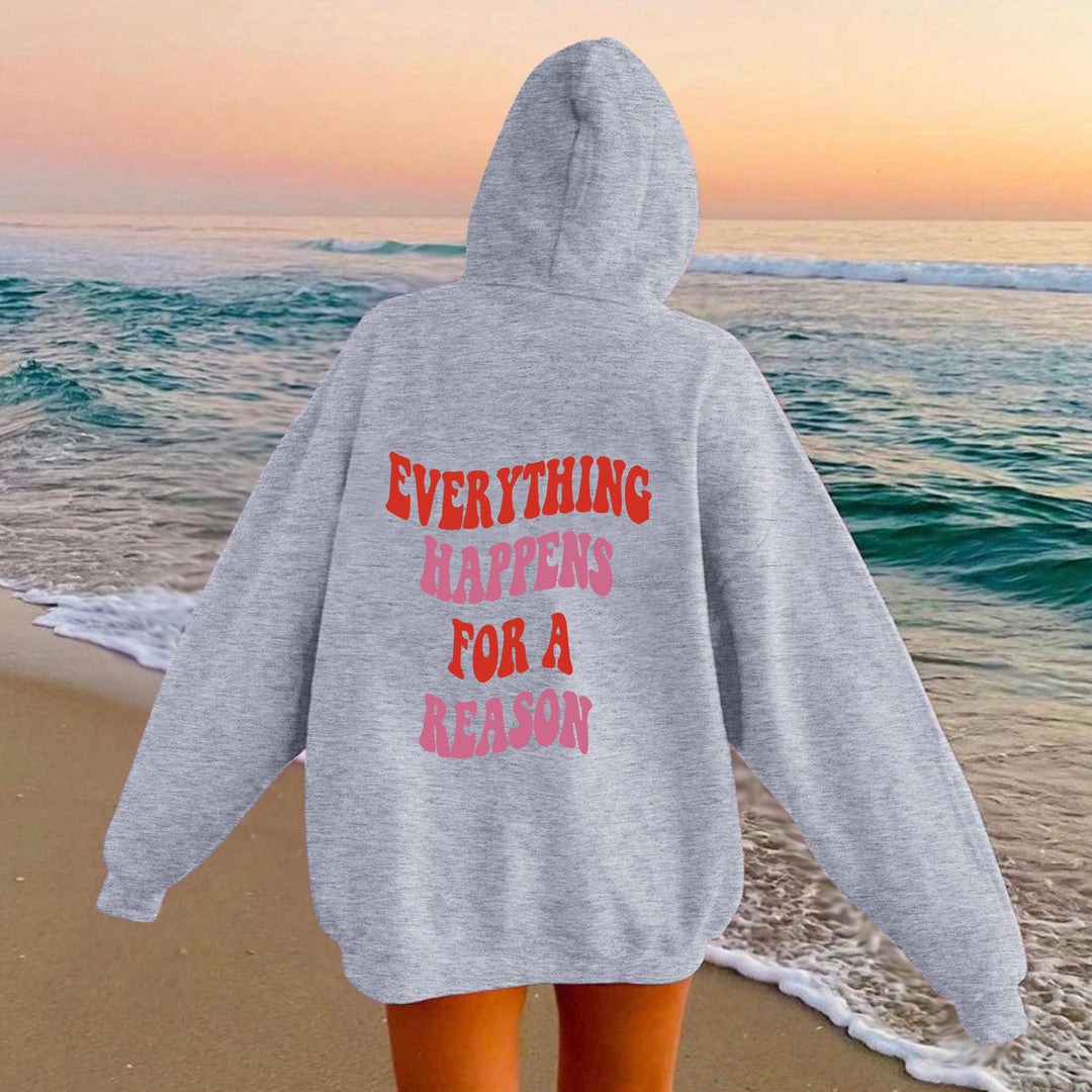 Kvinders hoodie med et unikt motiverende slogan og en komfortabel pasform Skovae