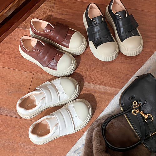 Dame Chic Platform Sneakers med justerbar rem Stilla