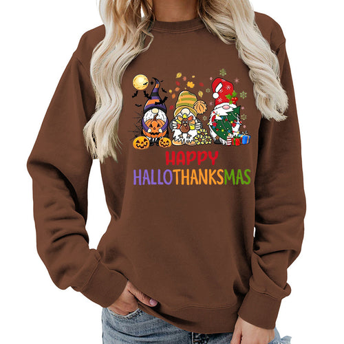 Kvindernes sweatshirt med muntert feriedesign Stilla