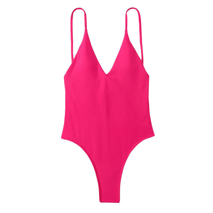 Dame Deep V-udskæring Badedragt Body Stilla