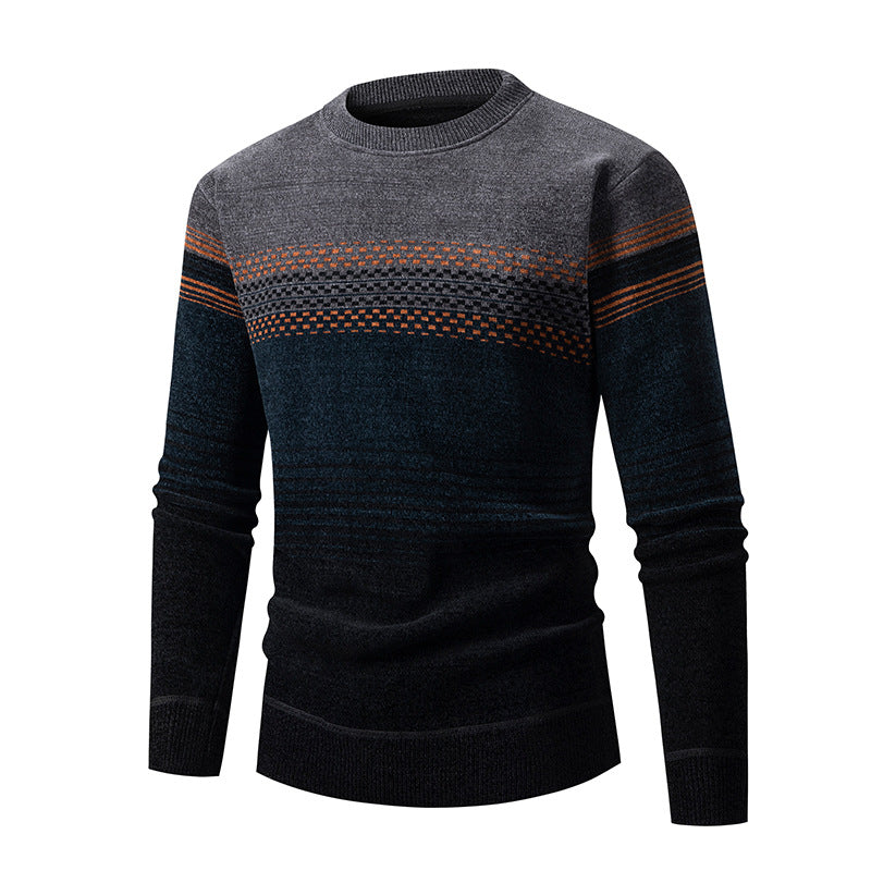 Mænd Strukturstrik Rundhals Pullover Stilla