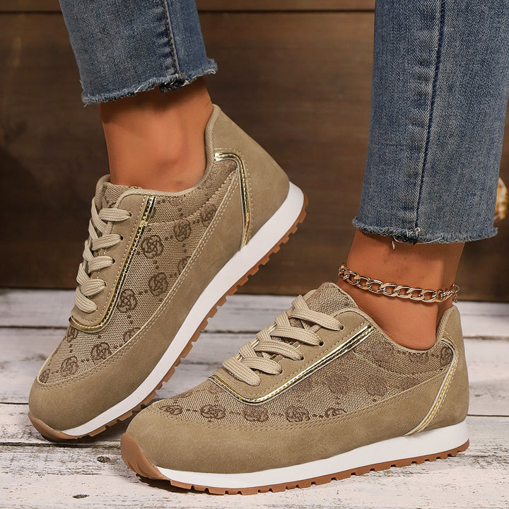 Dame Sneakers med moderigtigt canvas-design og åndbar sål Stilla