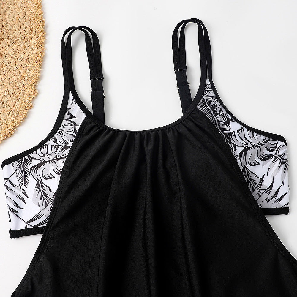 Dame Sommer Tankini-sæt med florale accenter og sporty snit Stilla