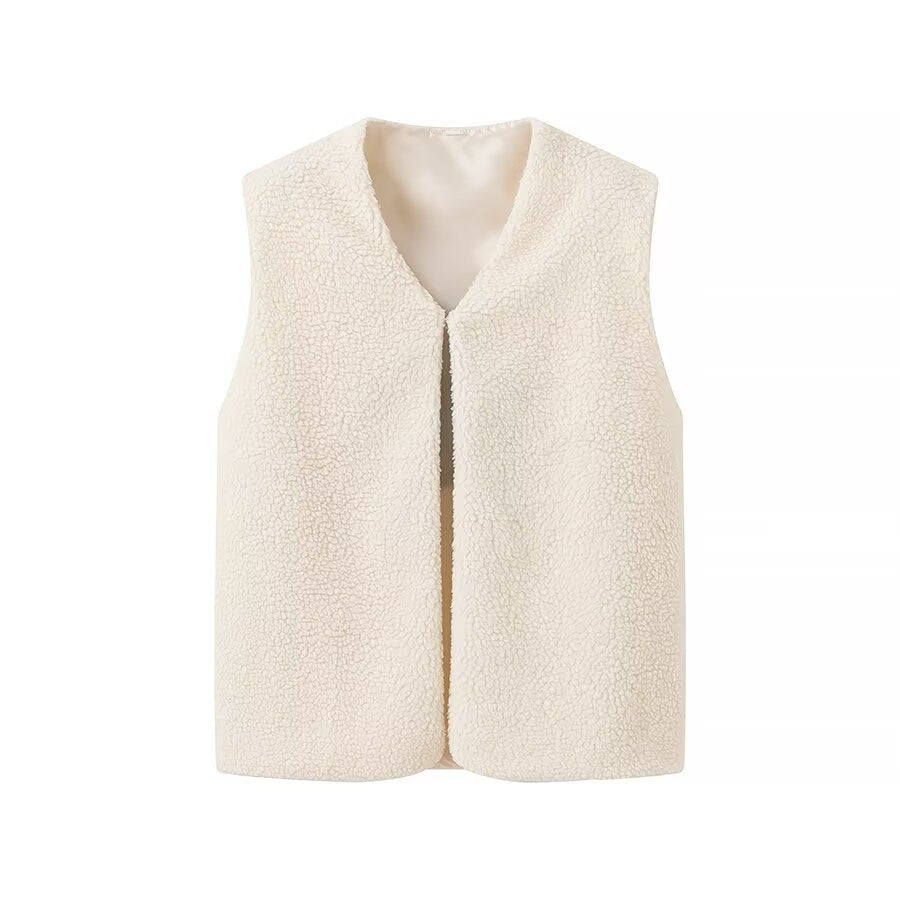 Femme Fleece Vest med Behagelig Struktur Stilla