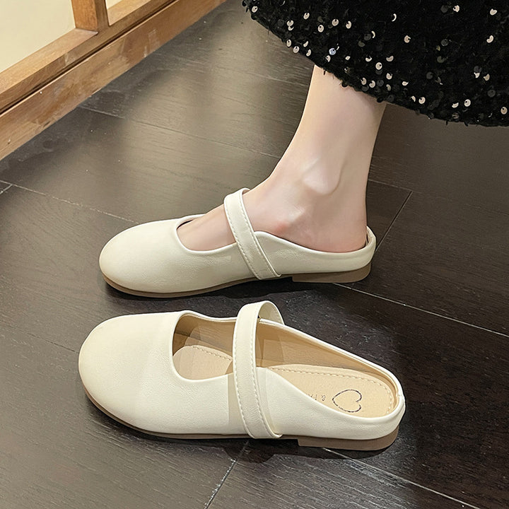 Femme Mary Jane Stil Komfort Ballerinas med justerbar rem Stilla