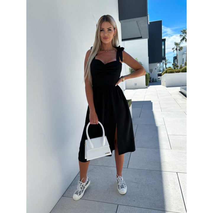 Dame Elegant Midi Kjole Stilla