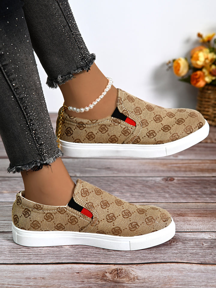 Dame Slip-On Sneakers med individuelt mønster og skridsikker sål Stilla