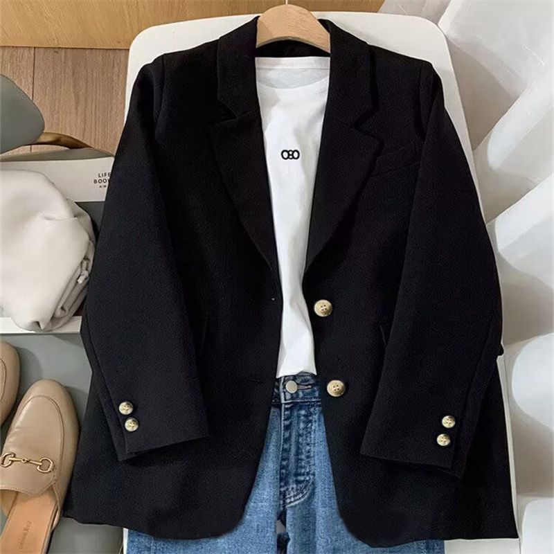 Damer elegant blazer med dobbelt knapåbning Stilla