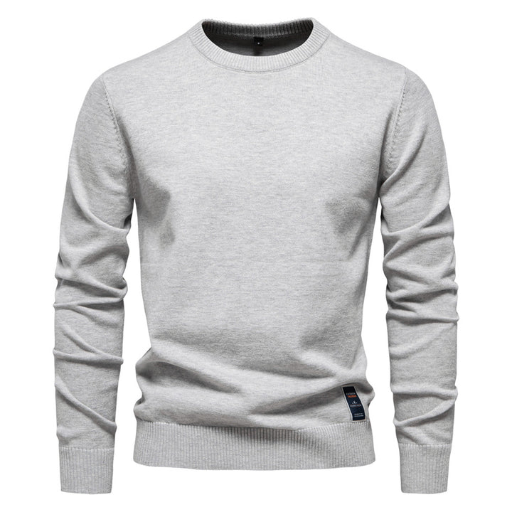 Herre klassisk rundhalset sweater lavet af høj kvalitet bomuld Stilla