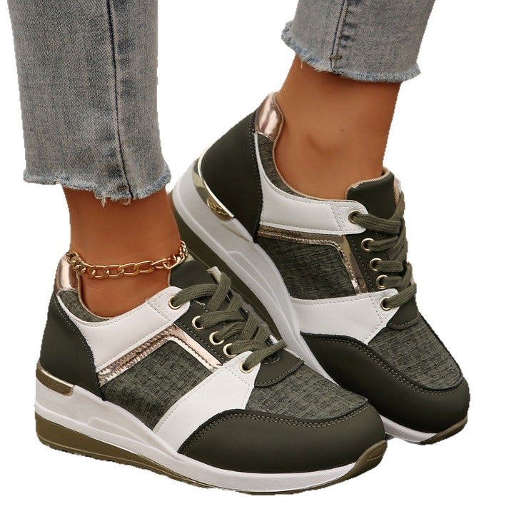 Dame Sneakers med mode metallic accent og fleksibel komfort fodseng Stilla
