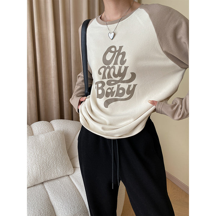 Kvinders sweatshirt med afslappet tekst og lange ærmer Stilla