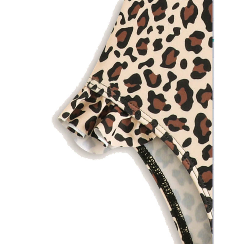 Dame Éntreprise badedragt med legende ruffle detaljer og mode animal-print Stilla