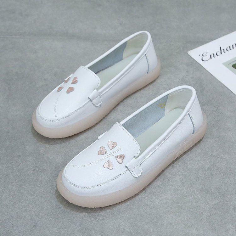 Dame Slip-On Mokkasiner med hjerteformet design i kunstlæder Stilla