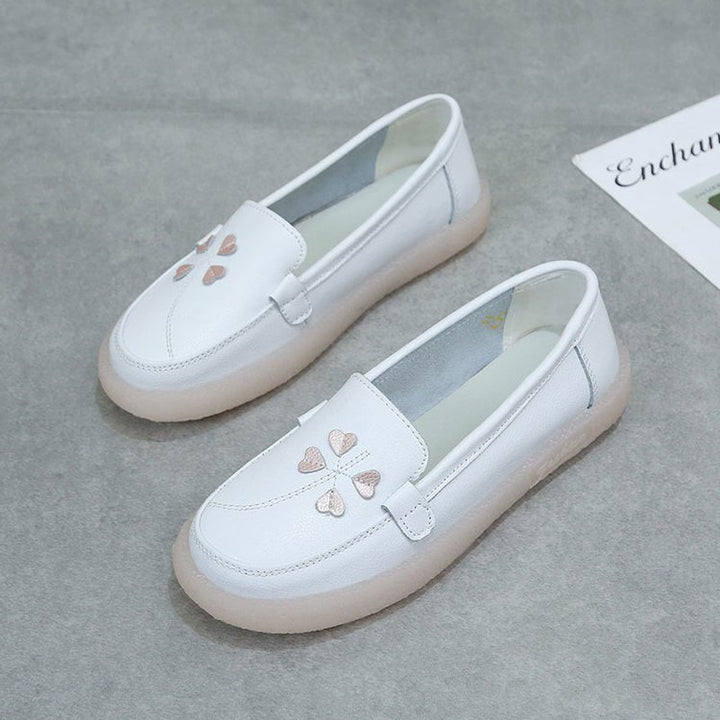 Dame Slip-On Mokkasiner med hjerteformet design i kunstlæder Stilla