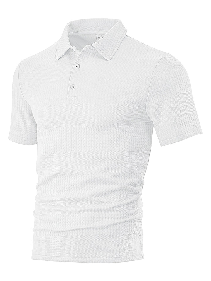 Herre polo skjorte med struktureret design Stilla
