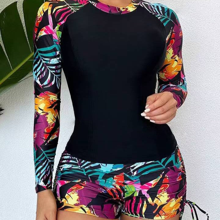 Dame Langærmet Trykt Rash Guard Sæt Stilla