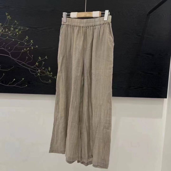 Femme Let Højtaljet Relaxed Fit Bukser Stilla